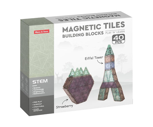 40PCS MAGNETIC TILES