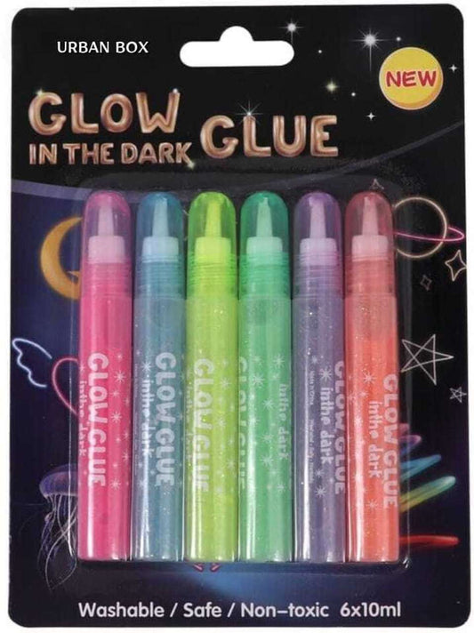 GLOW IN THE DARK GLUE (PACK OF 6)