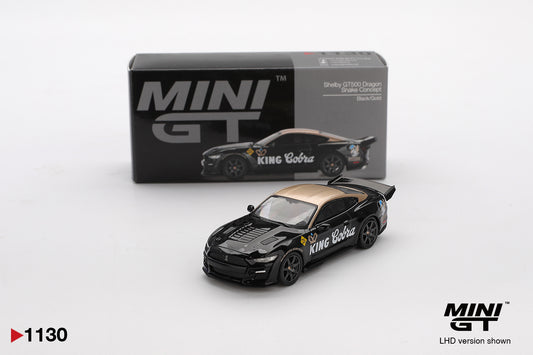MINI GT #1130 Shelby GT500 Dragon Snake Concept Black/Gold 1:64 Scale