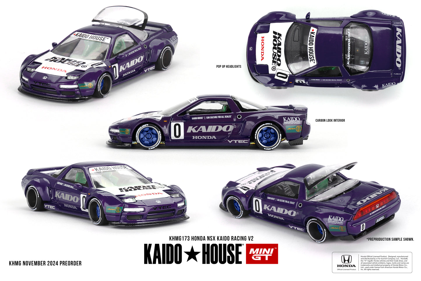 Kaido House x Mini GT 1:64 Honda NSX Kaido Racing V2 (KHMG173) 1:64 Scale