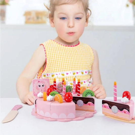 WOODEN BIRTHDAY CAKE