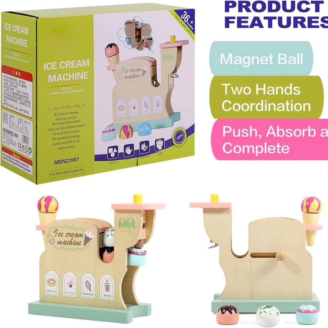 WOODEN ICE CREAM MACHINE