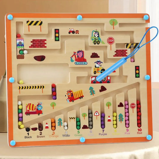 TRANSPORT COLOUR AND NUMBER MAZE