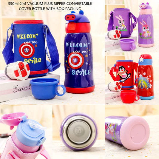 2IN1 VACCUM + SIPPER COVER BOTTLE