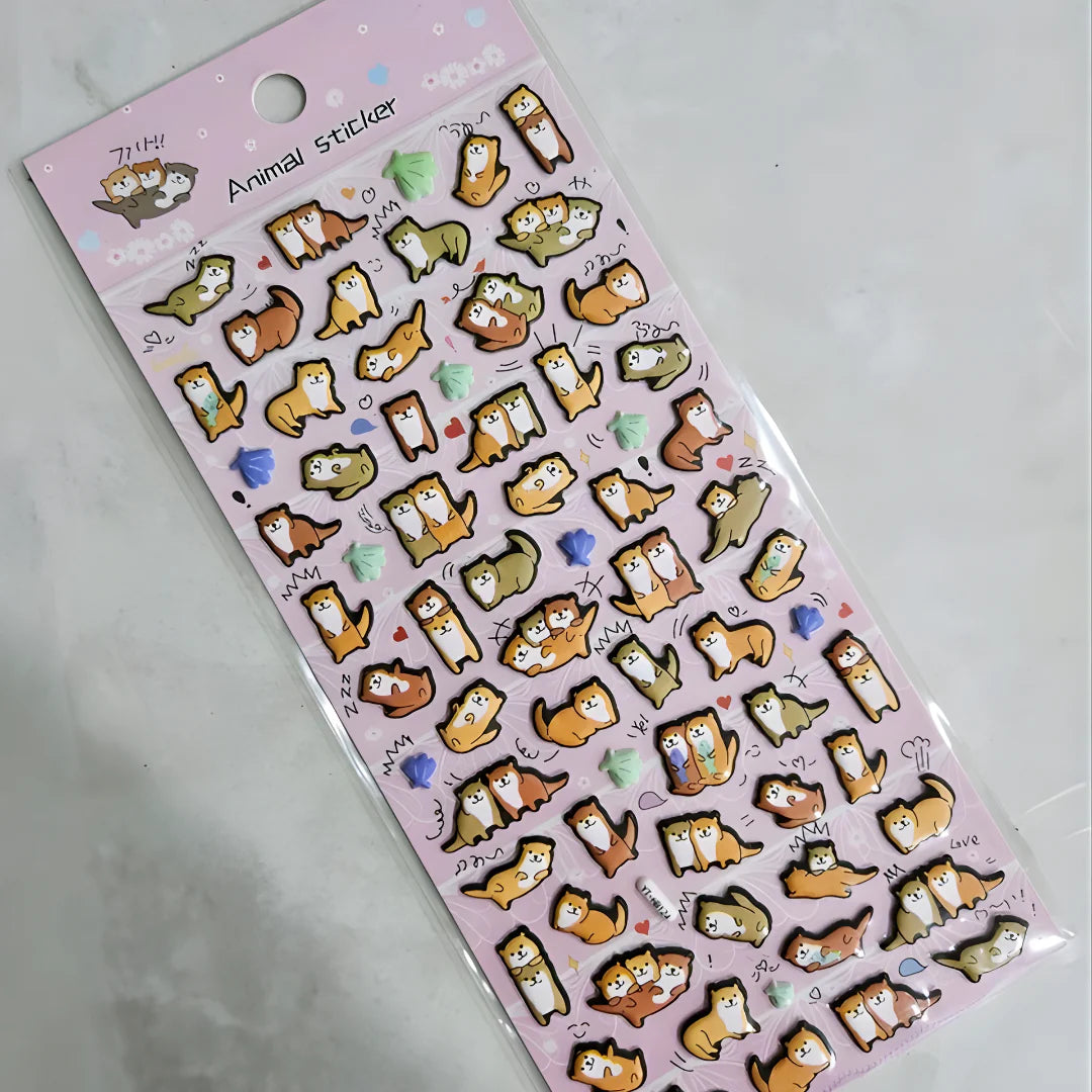 3D ANIMAL STICKERS