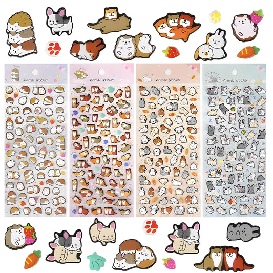 3D ANIMAL STICKERS